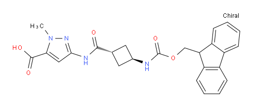 1-methyl-3-[(1r,3r)-3-({[(9H-fluoren-9-yl)methoxy]carbonyl}amino)cyclobutaneamido]-1H-pyrazole-5-carboxylic acid