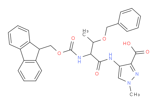 4-[3-(benzyloxy)-2-({[(9H-fluoren-9-yl)methoxy]carbonyl}amino)butanamido]-1-methyl-1H-pyrazole-3-carboxylic acid