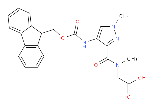 2-{1-[4-({[(9H-fluoren-9-yl)methoxy]carbonyl}amino)-1-methyl-1H-pyrazol-3-yl]-N-methylformamido}acetic acid