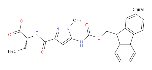 (2R)-2-{[5-({[(9H-fluoren-9-yl)methoxy]carbonyl}amino)-1-methyl-1H-pyrazol-3-yl]formamido}butanoic acid