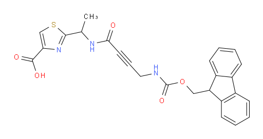 2-{1-[4-({[(9H-fluoren-9-yl)methoxy]carbonyl}amino)but-2-ynamido]ethyl}-1,3-thiazole-4-carboxylic acid