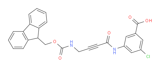 3-chloro-5-[4-({[(9H-fluoren-9-yl)methoxy]carbonyl}amino)but-2-ynamido]benzoic acid