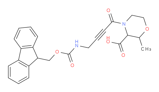 4-[4-({[(9H-fluoren-9-yl)methoxy]carbonyl}amino)but-2-ynoyl]-2-methylmorpholine-3-carboxylic acid