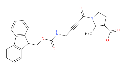 1-[4-({[(9H-fluoren-9-yl)methoxy]carbonyl}amino)but-2-ynoyl]-2-methylpyrrolidine-3-carboxylic acid