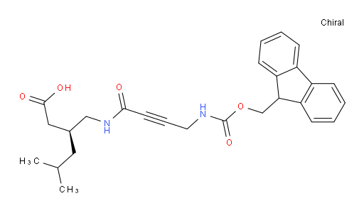(3S)-3-{[4-({[(9H-fluoren-9-yl)methoxy]carbonyl}amino)but-2-ynamido]methyl}-5-methylhexanoic acid