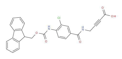 4-{[3-chloro-4-({[(9H-fluoren-9-yl)methoxy]carbonyl}amino)phenyl]formamido}but-2-ynoic acid