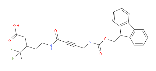 5-[4-({[(9H-fluoren-9-yl)methoxy]carbonyl}amino)but-2-ynamido]-3-(trifluoromethyl)pentanoic acid