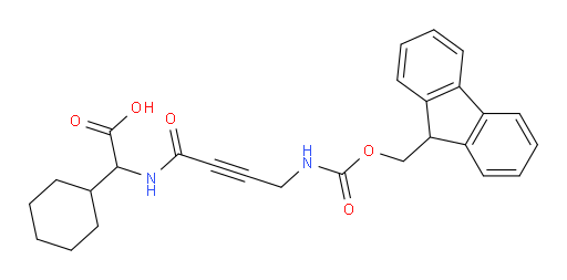 2-cyclohexyl-2-[4-({[(9H-fluoren-9-yl)methoxy]carbonyl}amino)but-2-ynamido]acetic acid