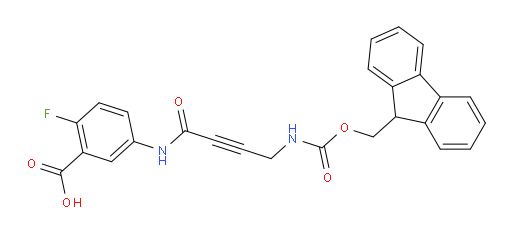 5-[4-({[(9H-fluoren-9-yl)methoxy]carbonyl}amino)but-2-ynamido]-2-fluorobenzoic acid
