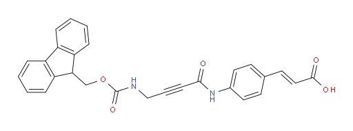 3-{4-[4-({[(9H-fluoren-9-yl)methoxy]carbonyl}amino)but-2-ynamido]phenyl}prop-2-enoic acid