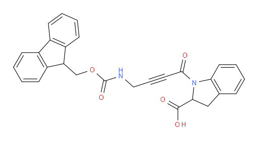 1-[4-({[(9H-fluoren-9-yl)methoxy]carbonyl}amino)but-2-ynoyl]-2,3-dihydro-1H-indole-2-carboxylic acid
