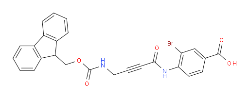 3-bromo-4-[4-({[(9H-fluoren-9-yl)methoxy]carbonyl}amino)but-2-ynamido]benzoic acid