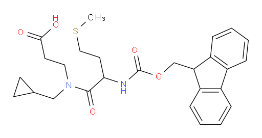 3-[N-(cyclopropylmethyl)-2-({[(9H-fluoren-9-yl)methoxy]carbonyl}amino)-4-(methylsulfanyl)butanamido]propanoic acid
