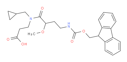 3-[N-(cyclopropylmethyl)-4-({[(9H-fluoren-9-yl)methoxy]carbonyl}amino)-2-methoxybutanamido]propanoic acid