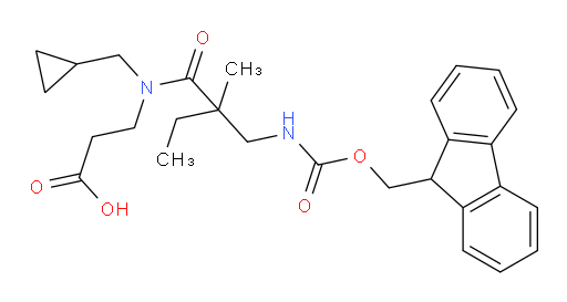 3-[N-(cyclopropylmethyl)-2-[({[(9H-fluoren-9-yl)methoxy]carbonyl}amino)methyl]-2-methylbutanamido]propanoic acid