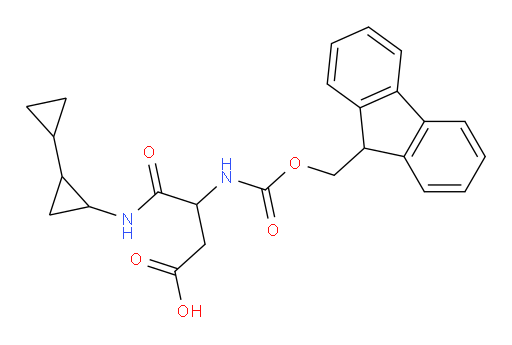 3-[(2-cyclopropylcyclopropyl)carbamoyl]-3-({[(9H-fluoren-9-yl)methoxy]carbonyl}amino)propanoic acid
