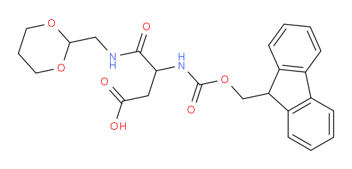 3-{[(1,3-dioxan-2-yl)methyl]carbamoyl}-3-({[(9H-fluoren-9-yl)methoxy]carbonyl}amino)propanoic acid