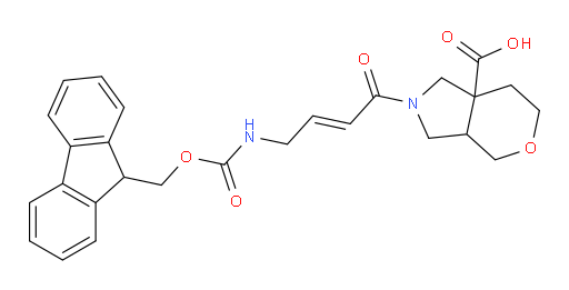 2-[4-({[(9H-fluoren-9-yl)methoxy]carbonyl}amino)but-2-enoyl]-octahydropyrano[3,4-c]pyrrole-7a-carboxylic acid