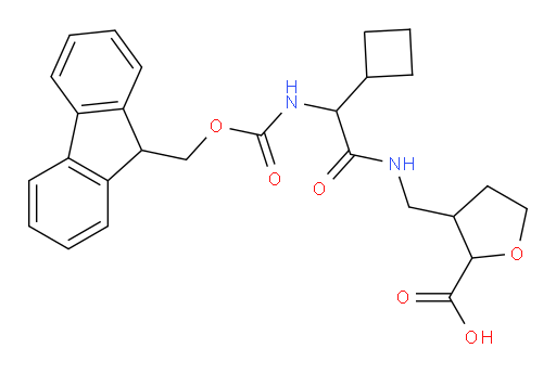 3-{[2-cyclobutyl-2-({[(9H-fluoren-9-yl)methoxy]carbonyl}amino)acetamido]methyl}oxolane-2-carboxylic acid