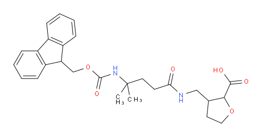 3-{[4-({[(9H-fluoren-9-yl)methoxy]carbonyl}amino)-4-methylpentanamido]methyl}oxolane-2-carboxylic acid