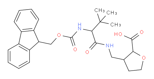 3-{[2-({[(9H-fluoren-9-yl)methoxy]carbonyl}amino)-3,3-dimethylbutanamido]methyl}oxolane-2-carboxylic acid