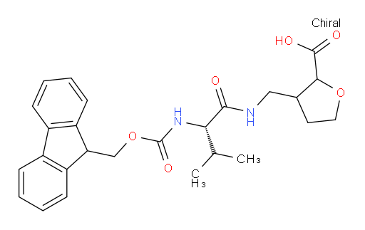 3-{[(2S)-2-({[(9H-fluoren-9-yl)methoxy]carbonyl}amino)-3-methylbutanamido]methyl}oxolane-2-carboxylic acid