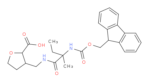 3-{[2-({[(9H-fluoren-9-yl)methoxy]carbonyl}amino)-2-methylbutanamido]methyl}oxolane-2-carboxylic acid