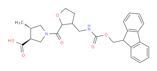 rac-(3R,4R)-1-{3-[({[(9H-fluoren-9-yl)methoxy]carbonyl}amino)methyl]oxolane-2-carbonyl}-4-methylpyrrolidine-3-carboxylic acid