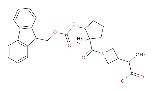 2-{1-[2-({[(9H-fluoren-9-yl)methoxy]carbonyl}amino)-1-methylcyclopentanecarbonyl]azetidin-3-yl}propanoic acid