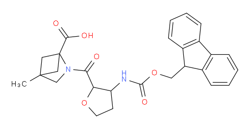 2-[3-({[(9H-fluoren-9-yl)methoxy]carbonyl}amino)oxolane-2-carbonyl]-4-methyl-2-azabicyclo[2.1.1]hexane-1-carboxylic acid