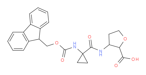 3-[1-({[(9H-fluoren-9-yl)methoxy]carbonyl}amino)cyclopropaneamido]oxolane-2-carboxylic acid