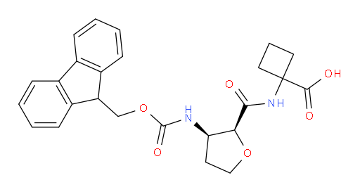 rac-1-[(2R,3S)-3-({[(9H-fluoren-9-yl)methoxy]carbonyl}amino)oxolane-2-amido]cyclobutane-1-carboxylic acid