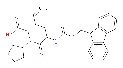 2-[N-cyclopentyl-2-({[(9H-fluoren-9-yl)methoxy]carbonyl}amino)hex-5-enamido]acetic acid