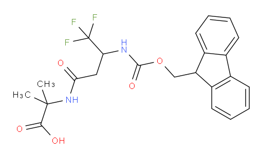 2-[3-({[(9H-fluoren-9-yl)methoxy]carbonyl}amino)-4,4,4-trifluorobutanamido]-2-methylpropanoic acid
