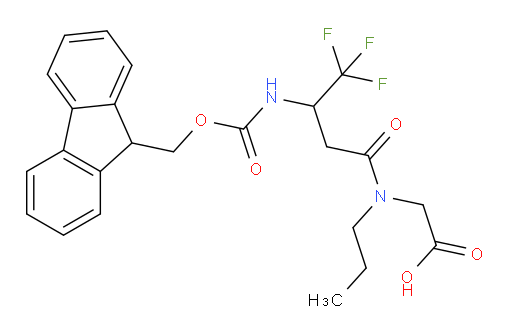2-[3-({[(9H-fluoren-9-yl)methoxy]carbonyl}amino)-4,4,4-trifluoro-N-propylbutanamido]acetic acid