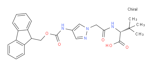 (2R)-2-{2-[4-({[(9H-fluoren-9-yl)methoxy]carbonyl}amino)-1H-pyrazol-1-yl]acetamido}-3,3-dimethylbutanoic acid