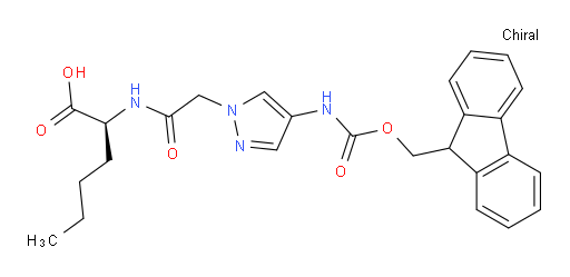 (2S)-2-{2-[4-({[(9H-fluoren-9-yl)methoxy]carbonyl}amino)-1H-pyrazol-1-yl]acetamido}hexanoic acid