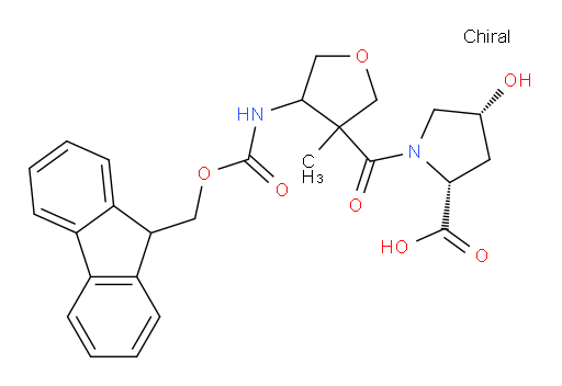 (2R,4R)-1-[4-({[(9H-fluoren-9-yl)methoxy]carbonyl}amino)-3-methyloxolane-3-carbonyl]-4-hydroxypyrrolidine-2-carboxylic acid