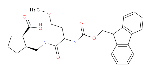 rac-(1R,2S)-2-{[2-({[(9H-fluoren-9-yl)methoxy]carbonyl}amino)-4-methoxybutanamido]methyl}cyclopentane-1-carboxylic acid