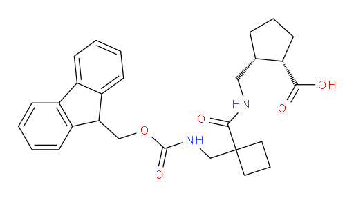 rac-(1R,2S)-2-[({1-[({[(9H-fluoren-9-yl)methoxy]carbonyl}amino)methyl]cyclobutyl}formamido)methyl]cyclopentane-1-carboxylic acid
