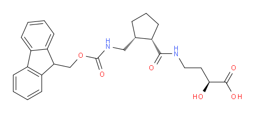 (2S)-4-{[(1RS,2SR)-2-[({[(9H-fluoren-9-yl)methoxy]carbonyl}amino)methyl]cyclopentyl]formamido}-2-hydroxybutanoic acid
