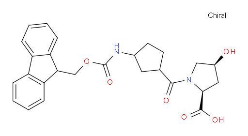(2S,4S)-1-[3-({[(9H-fluoren-9-yl)methoxy]carbonyl}amino)cyclopentanecarbonyl]-4-hydroxypyrrolidine-2-carboxylic acid
