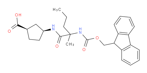 rac-(1R,3S)-3-[2-({[(9H-fluoren-9-yl)methoxy]carbonyl}amino)-2-methylpentanamido]cyclopentane-1-carboxylic acid