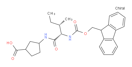 3-[(2S,3S)-2-({[(9H-fluoren-9-yl)methoxy]carbonyl}amino)-3-methylpentanamido]cyclopentane-1-carboxylic acid