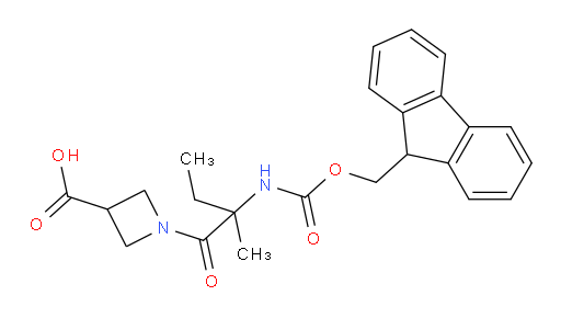 1-[2-({[(9H-fluoren-9-yl)methoxy]carbonyl}amino)-2-methylbutanoyl]azetidine-3-carboxylic acid