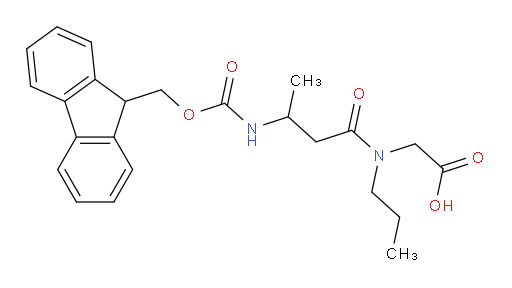 2-[3-({[(9H-fluoren-9-yl)methoxy]carbonyl}amino)-N-propylbutanamido]acetic acid