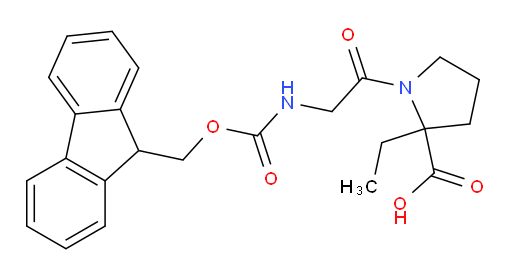2-ethyl-1-[2-({[(9H-fluoren-9-yl)methoxy]carbonyl}amino)acetyl]pyrrolidine-2-carboxylic acid