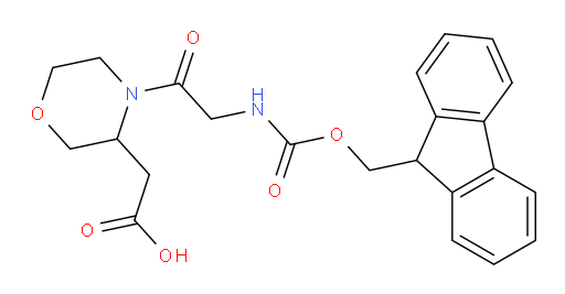 2-{4-[2-({[(9H-fluoren-9-yl)methoxy]carbonyl}amino)acetyl]morpholin-3-yl}acetic acid