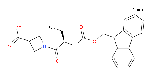 1-[(2R)-2-({[(9H-fluoren-9-yl)methoxy]carbonyl}amino)butanoyl]azetidine-3-carboxylic acid