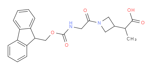 2-{1-[2-({[(9H-fluoren-9-yl)methoxy]carbonyl}amino)acetyl]azetidin-3-yl}propanoic acid